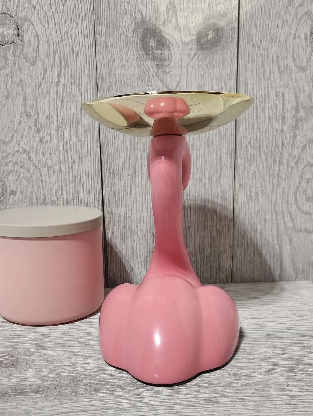 Bath & Body Works Flamingo Pedestal 3 Wick Pedestal Candle Holder